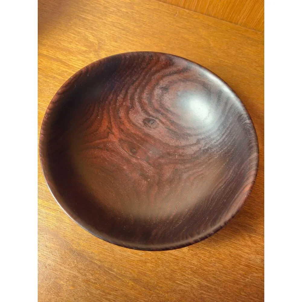 Vintage Barry Biesanz Woodworks Set of 3 Cocobolo Turned Wood Bowls
